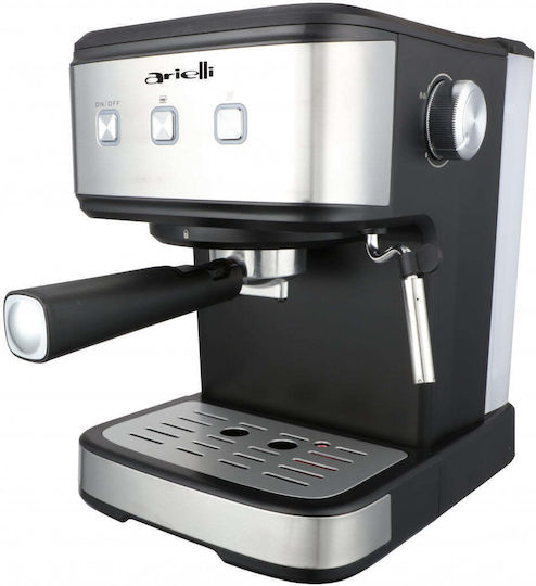 Arielli Mașină de Espresso 1100W Presiune 15bar Neagră KM-490BS