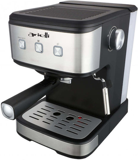 Arielli Mașină de Espresso 1100W Presiune 15bar Neagră KM-490BS