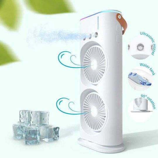 Portable Office Air Conditioner Spray Humidification Remote Control Multifunctional Eco-friendly Efficient Cooling White
