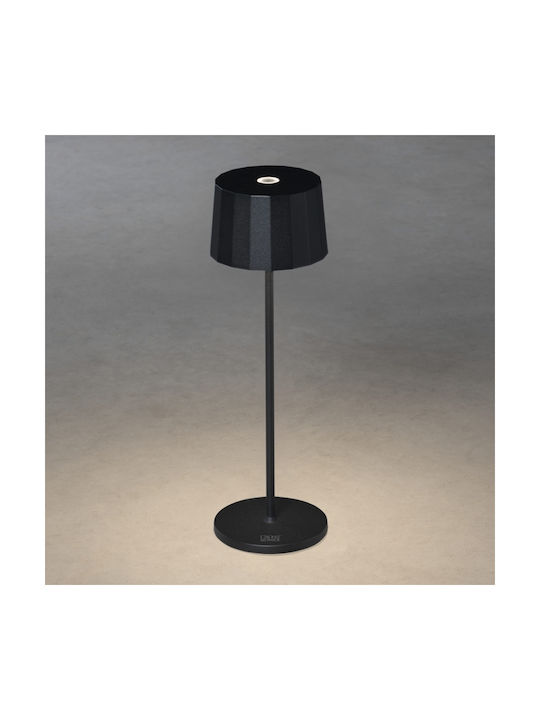 Konstsmide Lampa De Masă LED Pentru Exterior Cu Lumină Alb Cald IP54 Neagră