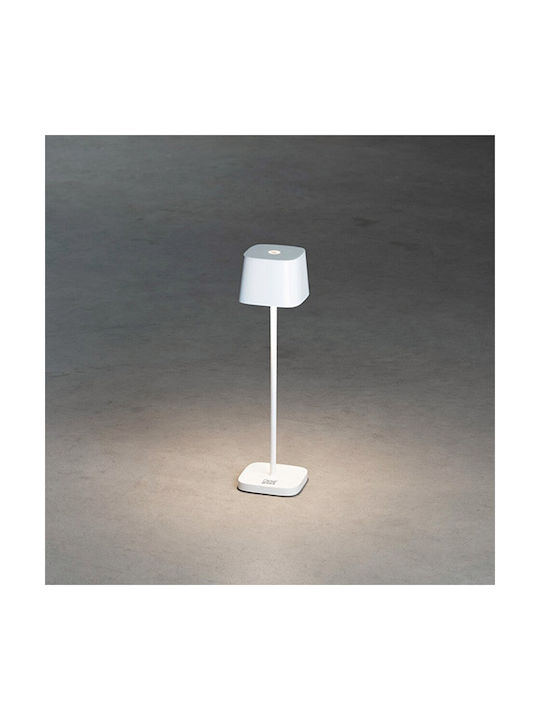 Konstsmide Lampa LED De Masă Pentru Exterior Cu Lumină Alb Cald IP54 Albă