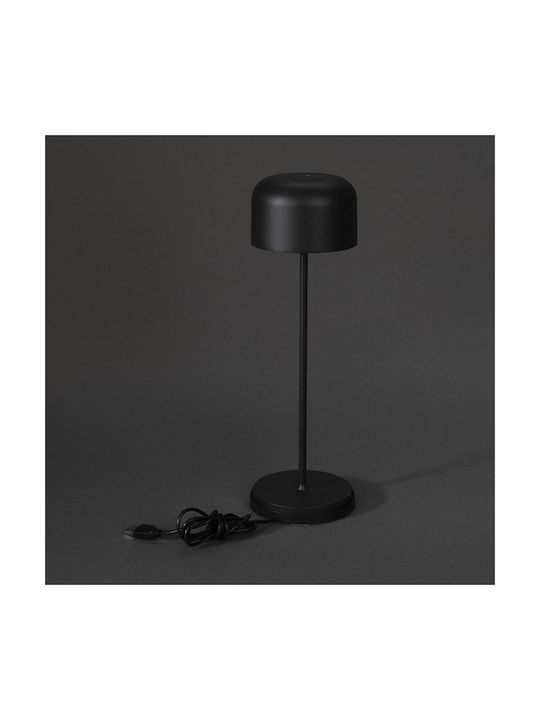 Konstsmide Lampa De Masă LED Pentru Exterior Cu Lumină Alb Cald IP54 Neagră