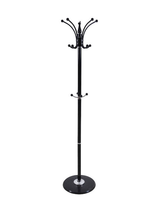 Ankor Καλόγερος Μεταλλικός Μαύρος 40x40x181cm