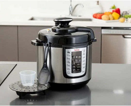 Tefal Πολυμάγειρας 1200W με Χωρητικότητα 6lt Ασημί