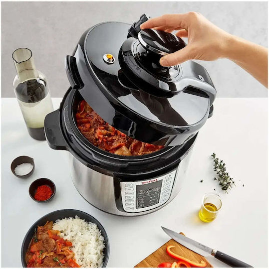Tefal Πολυμάγειρας 1200W με Χωρητικότητα 6lt Ασημί
