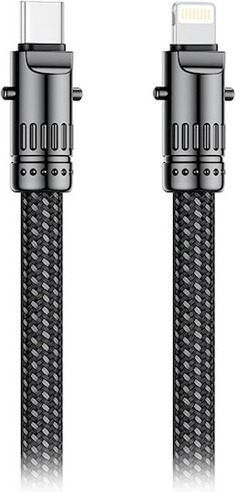 XO Braided USB-C to Lightning Cable 27W Μαύρο 0.2m (249-0149)
