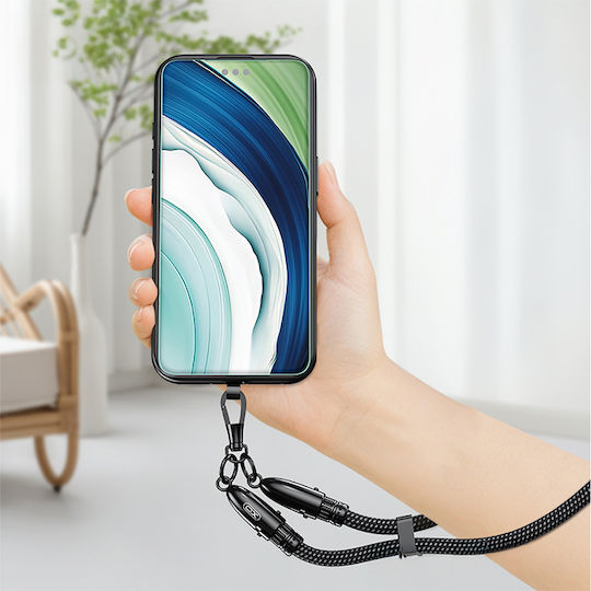 XO Braided USB-C to Lightning Cable 27W Μαύρο 0.2m (249-0149)
