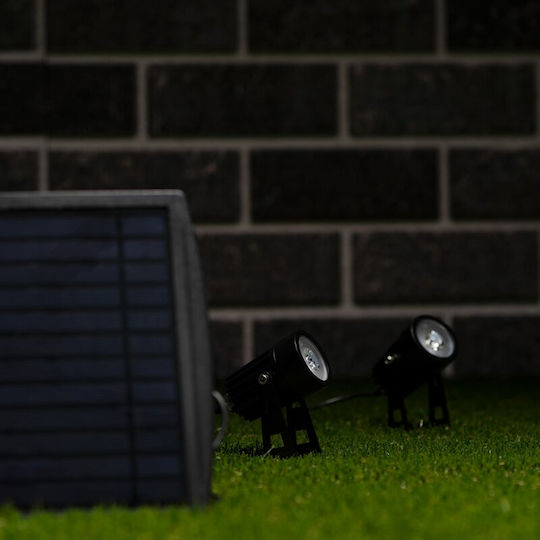123led Set of 2 Wall Solar Lights Warm White 3000K with Photocell IP65