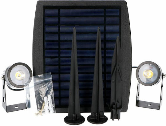 123led Set of 2 Wall Solar Lights Warm White 3000K with Photocell IP65