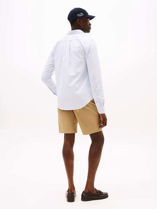 Oxford Long-sleeved Shirt Striped Sky Blue