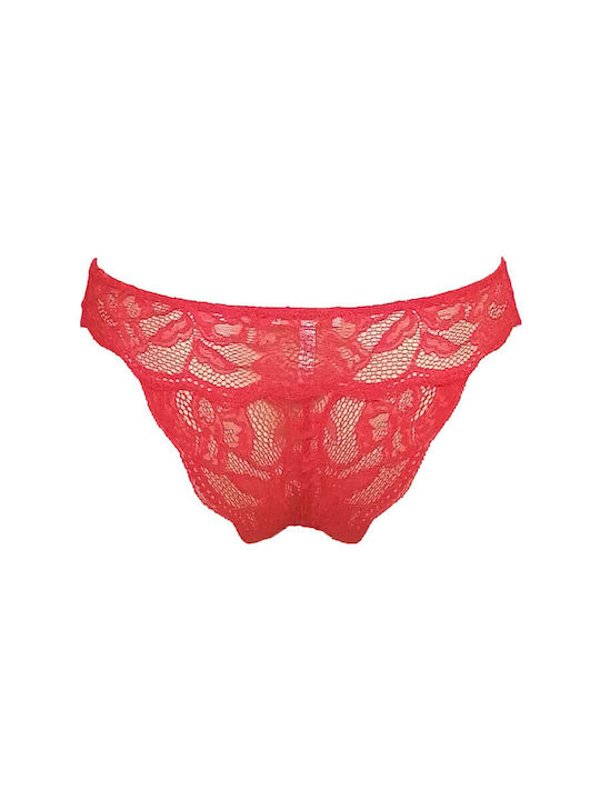 Дамско Слип 3Pack с дантела Red
