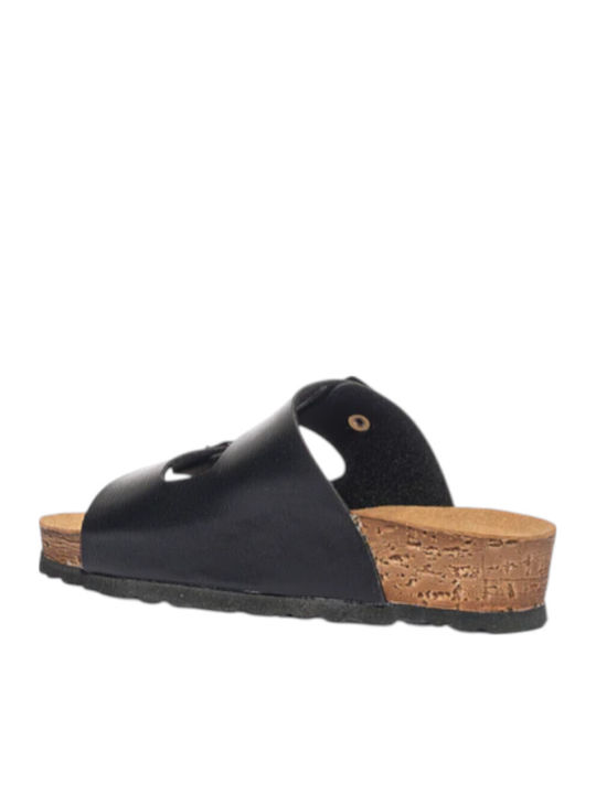 Women's Flat Sandals Anatomic in Black Color