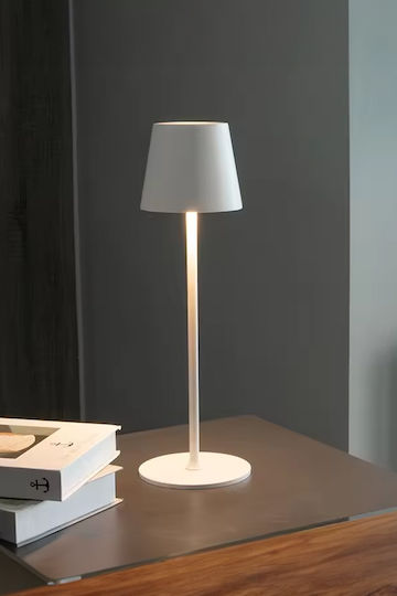 Viosarp Table Lamp LED with White Shade and Base