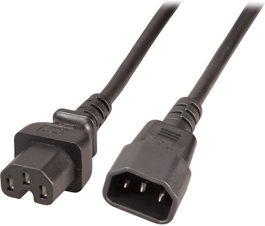 EFB IEC C14 - IEC C15 Kabel 2m Schwarz (EK585.2V2)