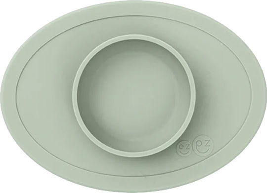 Ezpz Feeding Set Tiny made of Silicone Green 3pcs