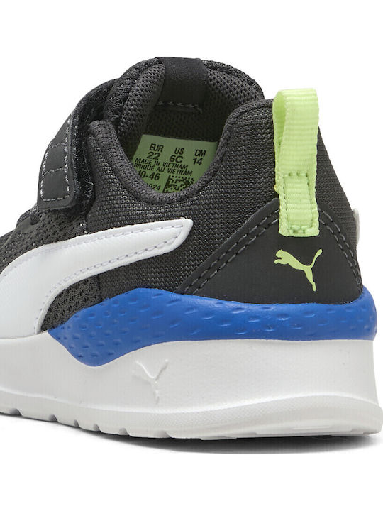Anzarun Lite Ac Kids Sports Shoes Running with Hoop & Loop Closure Gray