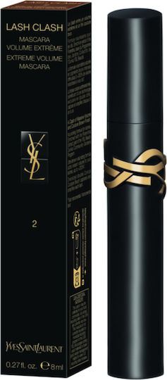 Ysl Lash Clash Extreme Volume Mascara for volume 02 Brown 9ml