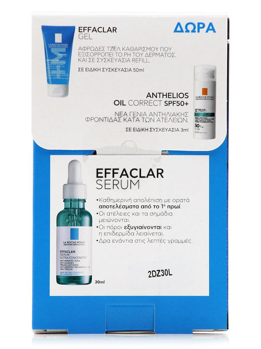 La Roche Posay Effaclar Ultra Concentrated Skin Care Set for against Acne 3pcs