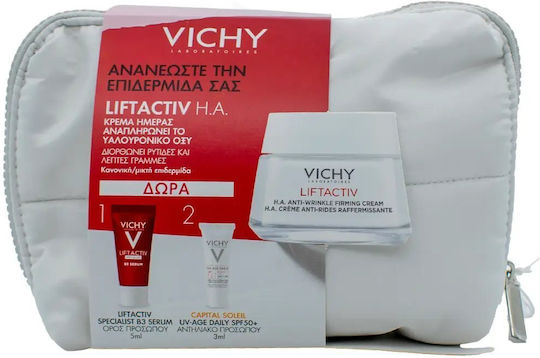 Vichy Liftactiv H.A. Skin Care Set for Αnti-ageing, Brightening & Firming 4pcs