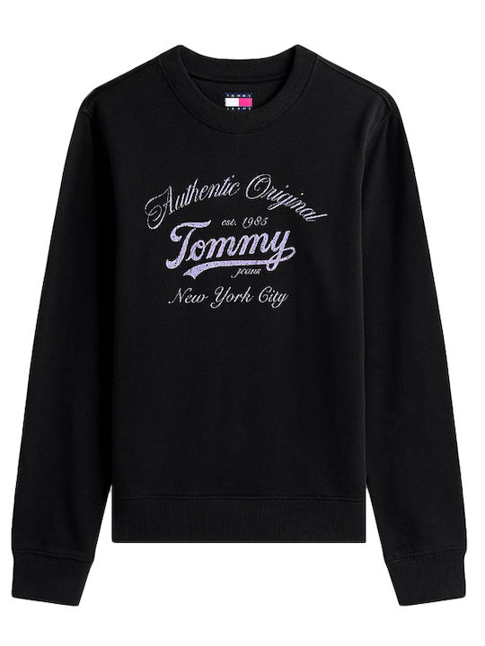 Essential Logo Long Women's Sweatshirt Black - Purple