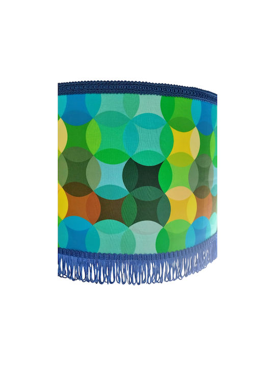 Oxygen Kids Single Ceiling Light E27 Green 35x20cm