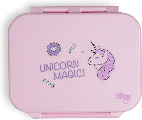 Unicorn Plastic Kids' Food Container 0.35lt Yellow