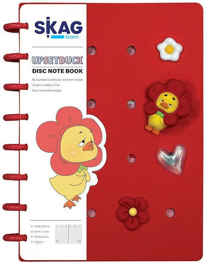 Skag Heft Geregelt 100 Blätter 1Stück (Μiverse Designs)