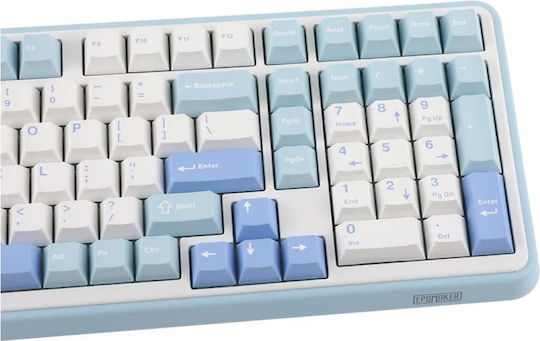 Epomaker TH99 Wireless Gaming Mechanical Keyboard with RGB lighting (English US) Blue