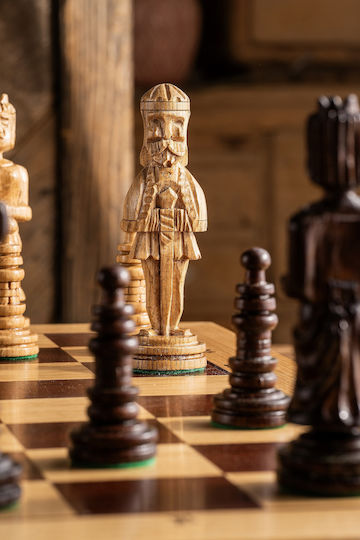 Schach aus Holz 65x65cm