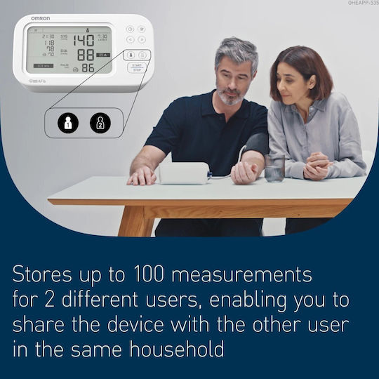 Omron M6 Comfort Electronical Blood Pressure Monitor Arm with Arrhythmia Detection HEM-7380-E