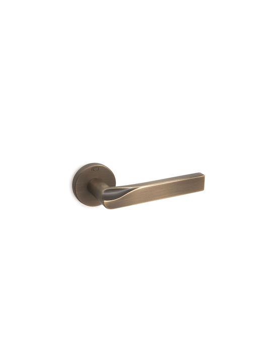 Door Lever Series 1775 Convex Matte Black Pair Exterior Door