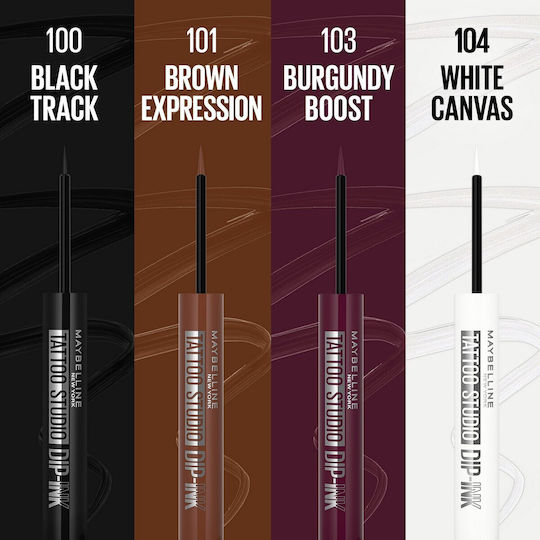 Maybelline Tattoo Waterproof Liquid Eye Liner 100 Black Track 3.5ml