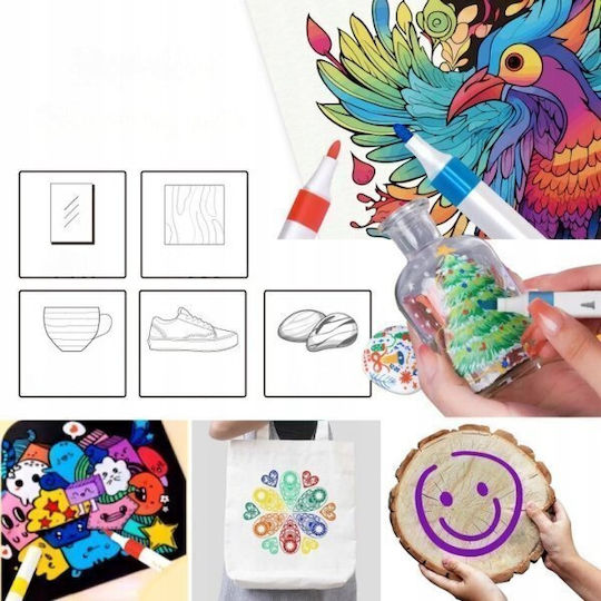 Acrylic Markers 1.2mm Multicolour 48pcs