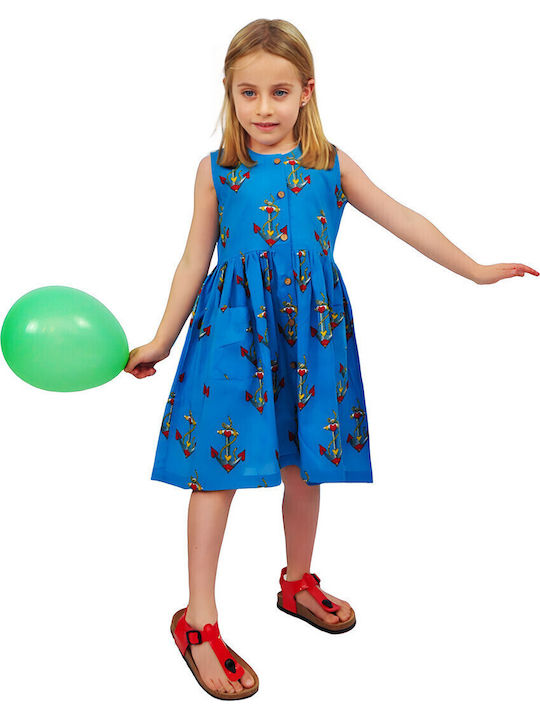 Rochie pentru Copii Fără mâneci Blue