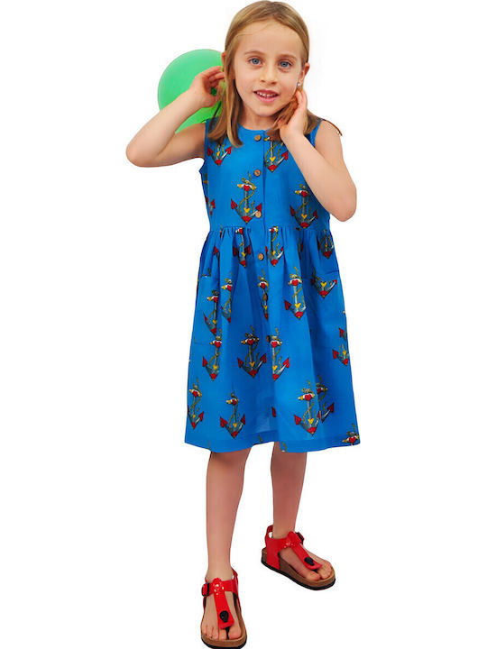 Rochie pentru Copii Fără mâneci Blue