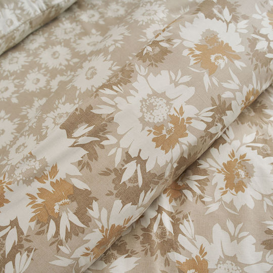 Charalambidis Textiles Sheet Sets Queen 220x260cm. Beige 4pcs