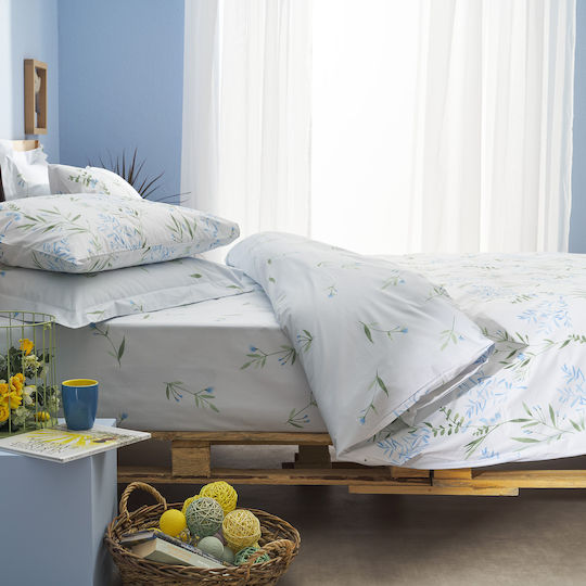 Charalambidis Textiles Подредба Кралица 220x260см Син