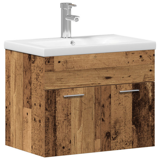 vidaXL Countertop without Sink L60xW38.5xH46cm Brown, White