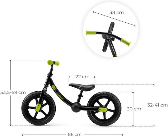 Kinderkraft Bicicletă de Echilibru pentru Copii Negru