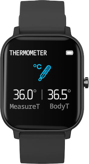 ProFiT Aluminiu Smartwatch (Negru)
