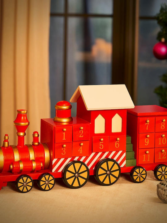 Cutie Muzicală Tren Calendar Advent Lemn