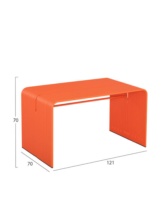 Intrepid Masă Sala de mese din Aluminiu Orange 121x70x70buc