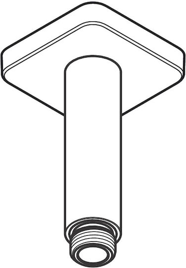 Vernis Shape Συνδεσμος Οροφης 10 Cm Χρωμε 26406000 Hansgrohe