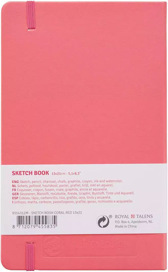 Royal Talens Sketch Pad Sketchbook Art Creation Sketch Book Coral 13x21cm 80 Sheets