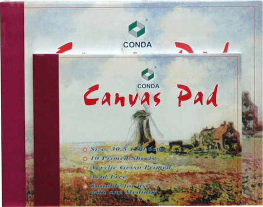Conda Sketch Pad Canvas Cotton 10 Canvas Sheets