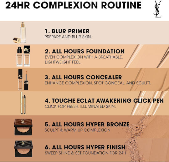 Yves Saint Laurent All Hours Hyper Finish Pudră de Fixare 8,5gr 01