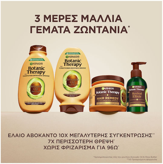 Promo Botanic Therapy Avocado Oil & Shea Butter Μάσκα Μαλλιών Επανόρθωση 300ml & Avocado Oil & Shea Butter Σαμπουάν 400ml & Avocado Oil & Shea But