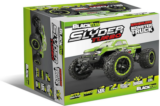 BlackZon Ferngesteuertes Auto Monstertruck 4WD Grün
