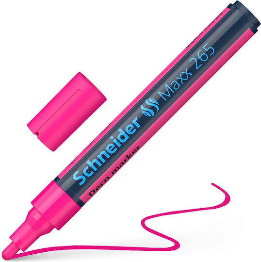 Schneider Μαρκαδόρος Ροζ Υγρής Κιμωλίας 250ml