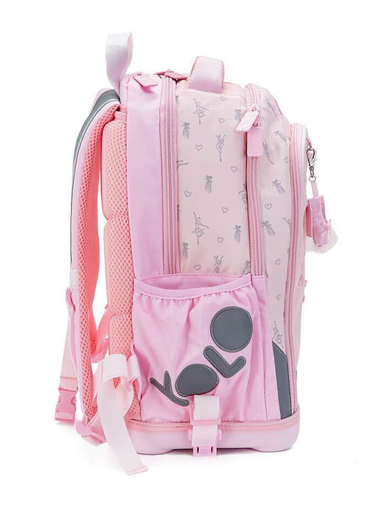 Cremlis Yolo School Bag Backpack Elementary, Elementary Pink 25Liters